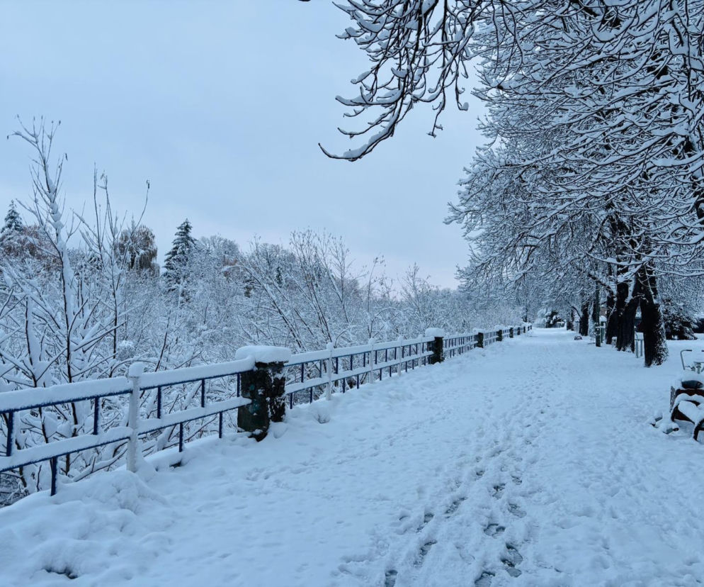 Śnieg w Nowym Sączu