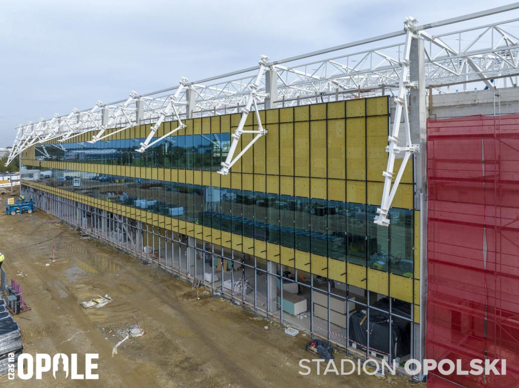 Stadion Opolski w budowie. Najnowsze zdjęcia