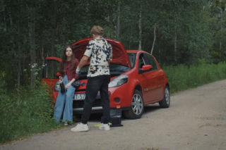 M jak miłość, odcinek 1894. Basia (Karina Woźniak), Kacper (Bartosz Ziewiec)