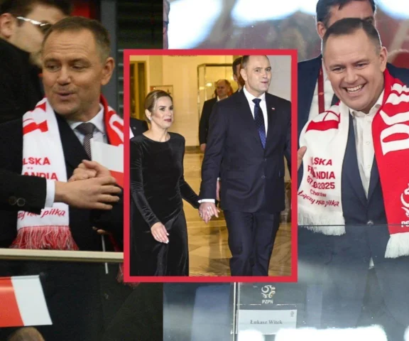 Tak witają Karola Nawrockiego na stadionie, a tak w operze 