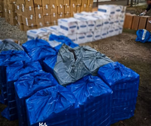 CBŚP i KAS zlikwidowali magazyn z nielegalnymi papierosami