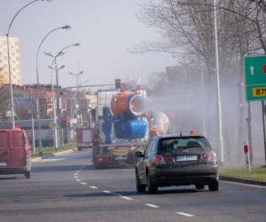 Koronawirus: Tak Stalowa Wola dezynfekuje ulice miasta