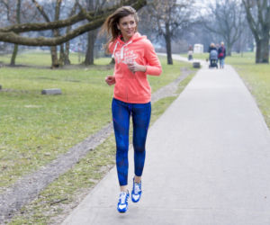 DSC_ 	Piękna Klaudia Halejcio na sportowo na joggingu !