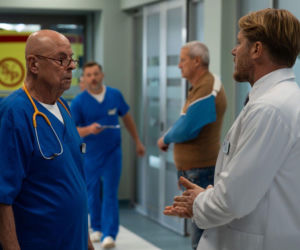 Na dobre i na złe odc. 976. Stefan Tretter (Piotr Garlicki), Maks Beger (Tomasz Ciachorowski)