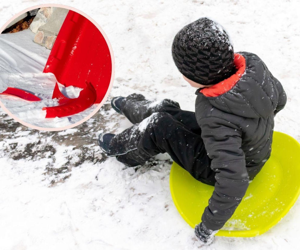 Zjeżdżał z górki na „jabłuszku”, trafił do szpitala. Niebezpieczny wypadek