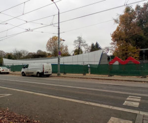 Budowa fontanny na ul. Niemierzyńskiej - listopad 2020