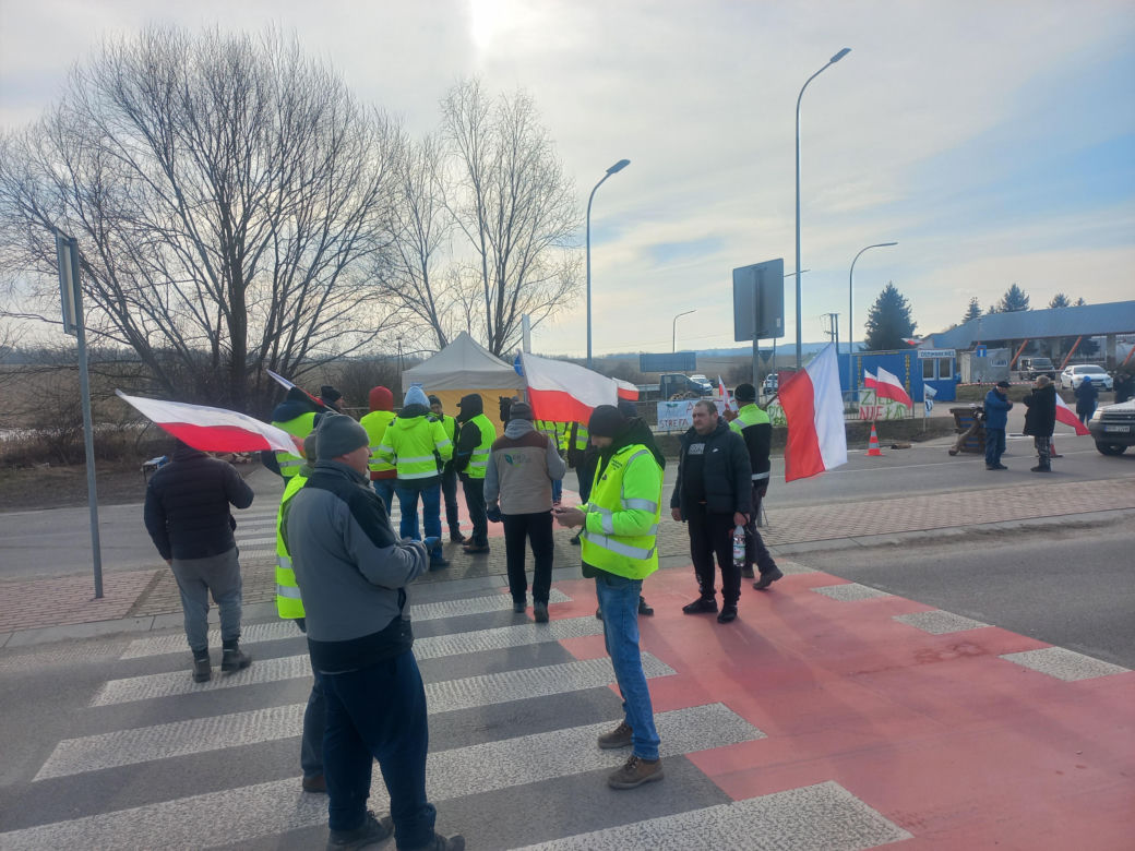 Protest rolników w Medyce