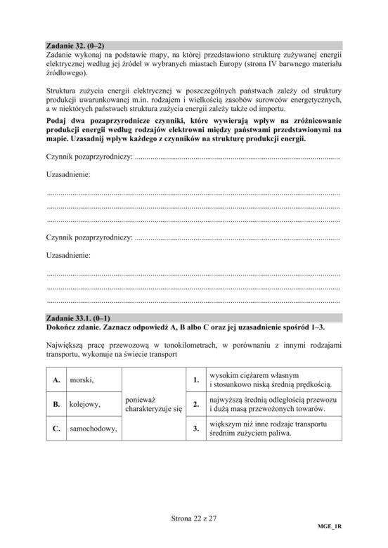 Matura 2020: Geografia. ARKUSZ CKE z geografii odpowiedzi z egzaminu 19.06.2020