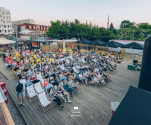 Kino plenerowe w Białymstoku w ramach Streat Food Młynowa