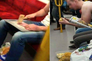 Obierał ziemniaki i ubijał schabowe w metrze! TO HIT INTERNETU!
