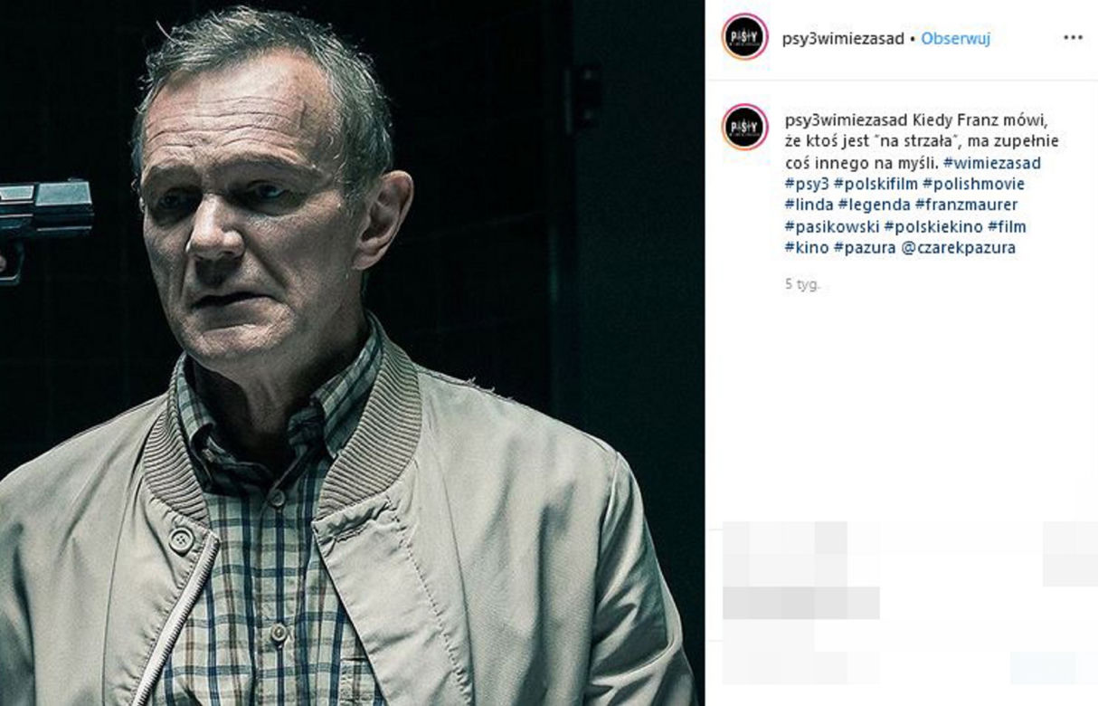 Cezary Pazura- tak zminiał się w "Psach" 