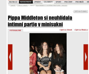 Pippa Middleton bez majtek na pokazie mody