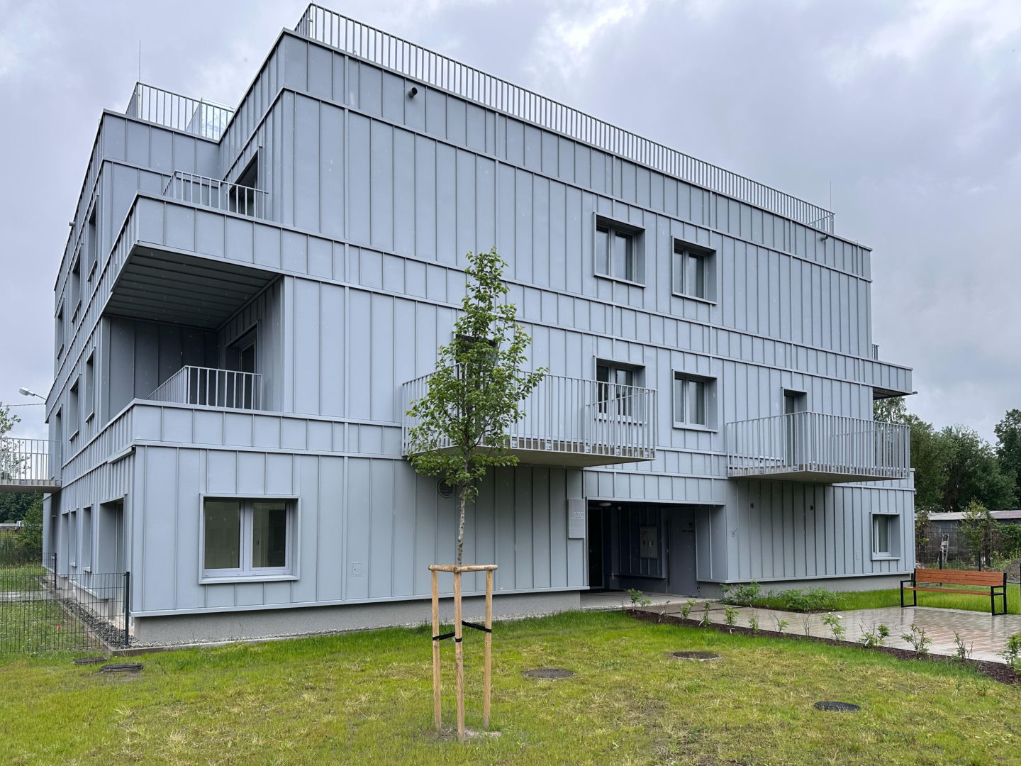 Budynki TBS w Katowicach przy Kosmicznej z 2026. Projekt: Kinga Bączyk i Magdalena Orzeł-Rurańska, pracownia K3Xmore
