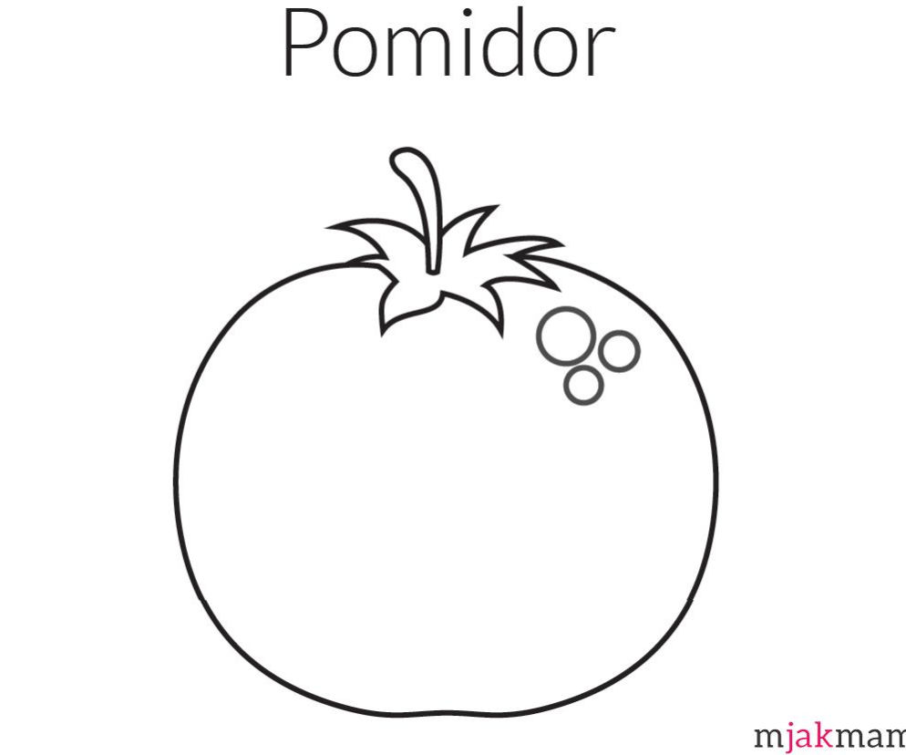 pomidor - kolorowanka
