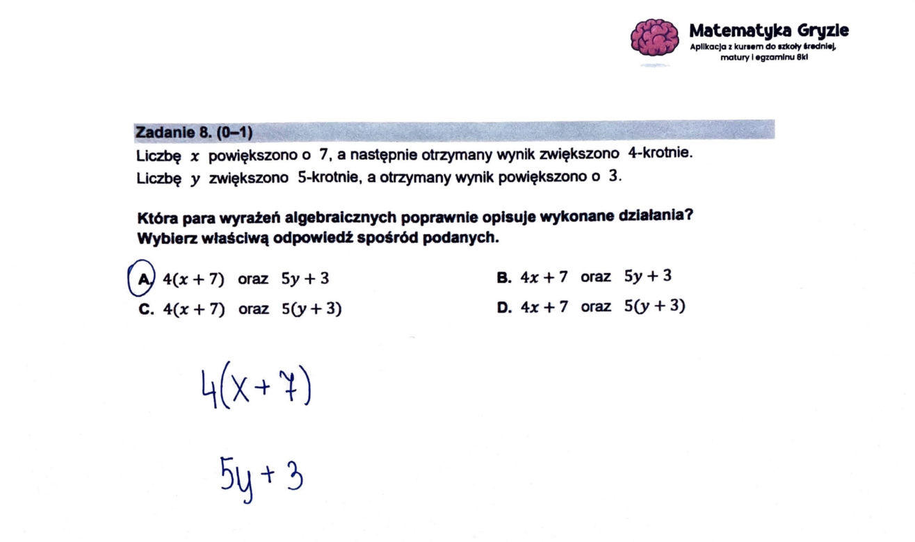 Egzamin ósmoklasisty 2023 matematyka - ROZWIĄZANE ZADANIA, ARKUSZ CKE