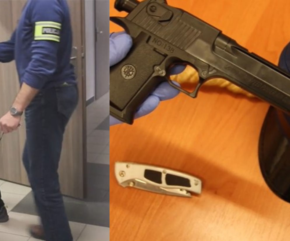 Brzeg: Biegał po mieście w przebraniu amerykańskiego policjanta! [WIDEO]