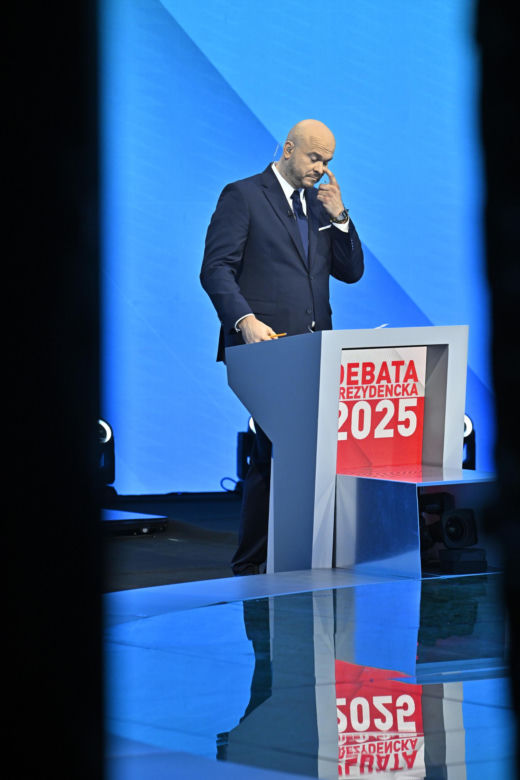 Ostatnie chwile przed debatą kandydatów