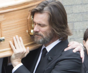 Jim Carrey na pogrzebie byłej partnerki