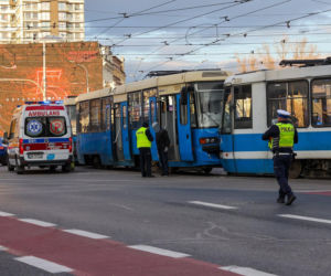 Zderzenie tramwajów we Wrocławiu. Miasto stanęło w korkach