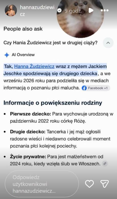 Hania Żudziewicz dowiedziała się, że jest w drugiej ciąży! Podała to sztuczna inteligencja