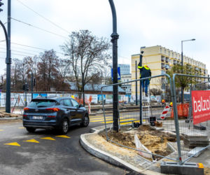 Tramwaj wzdłuż ul. Rakowieckiej w Warszawie - budowa