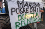 Protest rolników w Środzie Wielkopolskiej