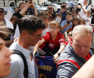 Robert Lewandowski na zgrupowaniu kadry we Wrocławiu
