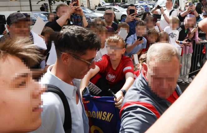 Robert Lewandowski na zgrupowaniu kadry we Wrocławiu