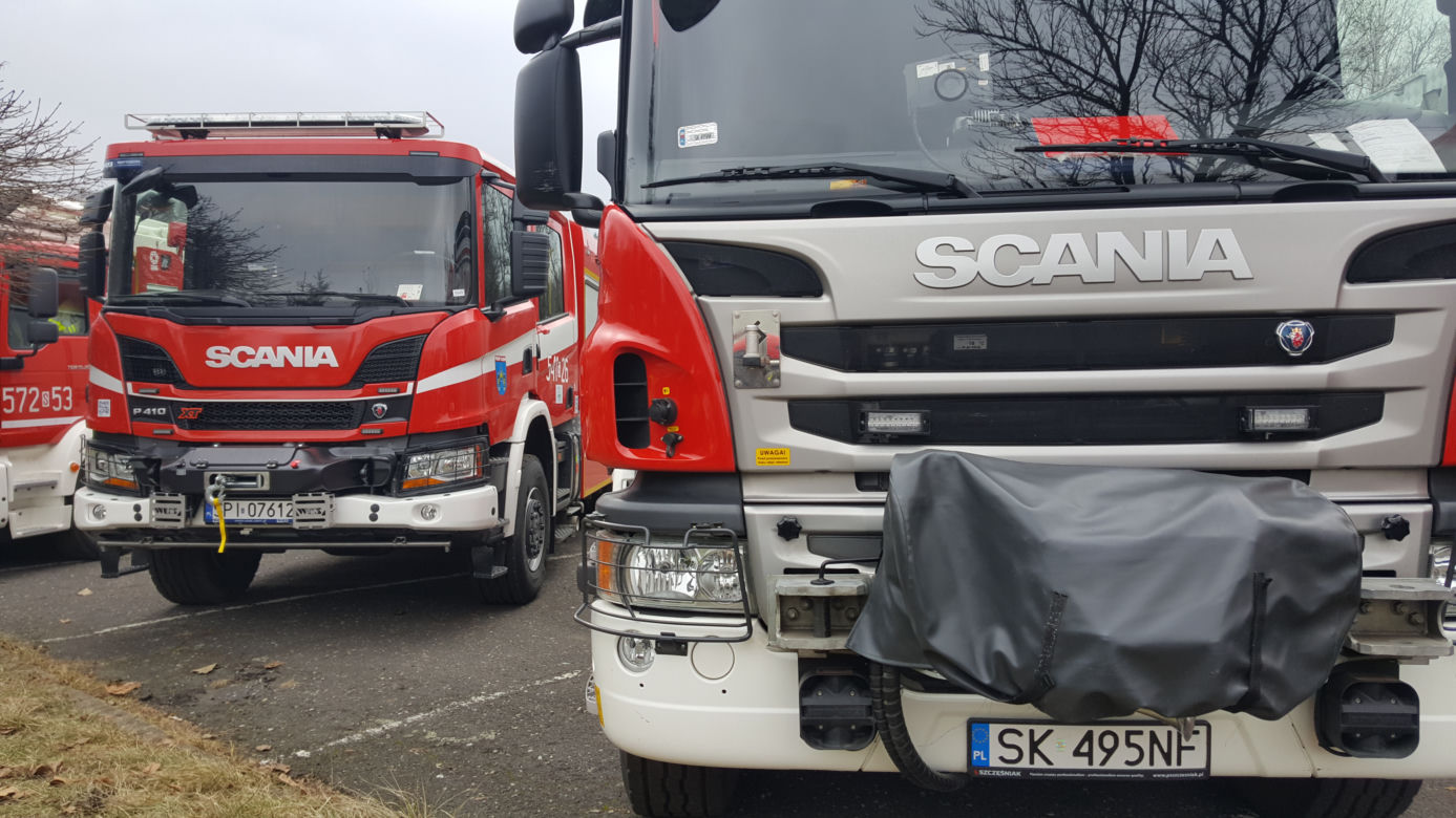 Nowe pojazdy śląskich strażaków