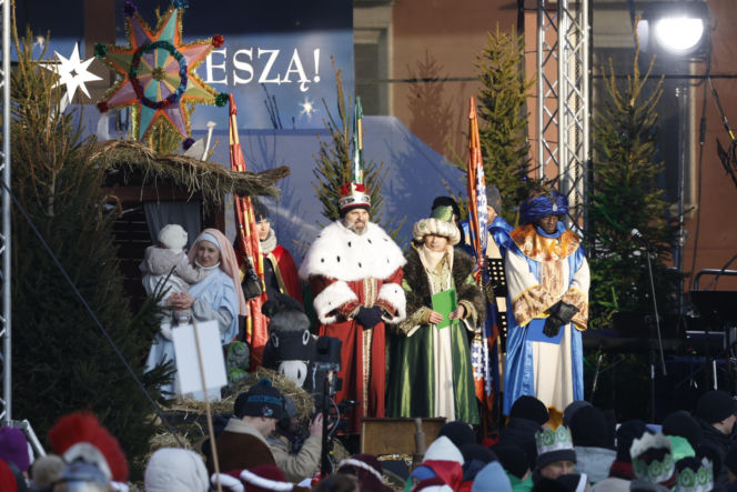 Karol i Marta Nawroccy na Orszaku Trzech Króli