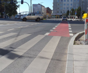 Pierwsze pasy dla rowerów zostały już wymalowane