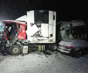 Wypadek na DK8. Droga była zablokowana przez kilka godzin