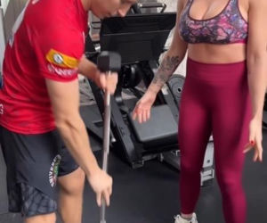 Ewa Brodnicka na treningu