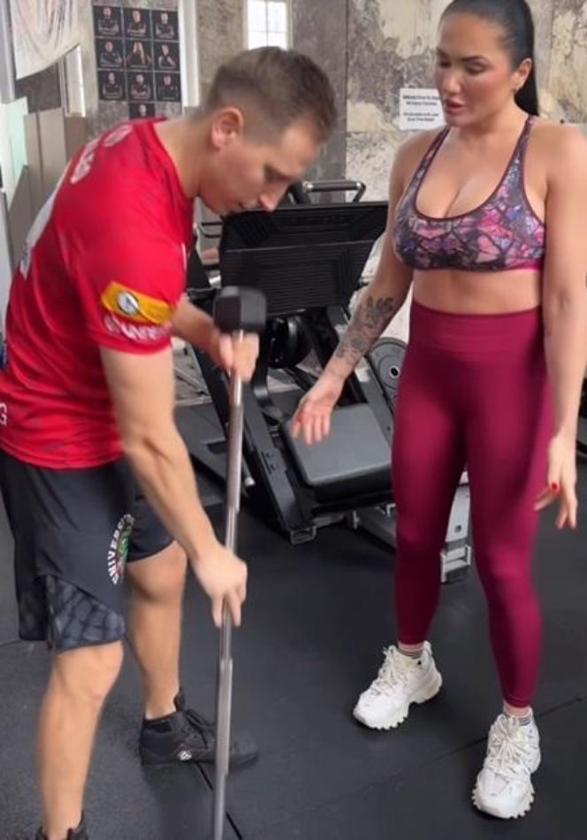 Ewa Brodnicka na treningu