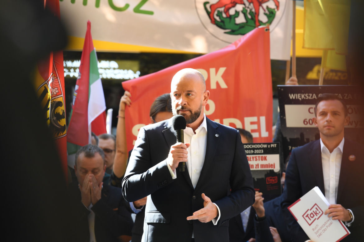 Protest samorządowców w Warszawie