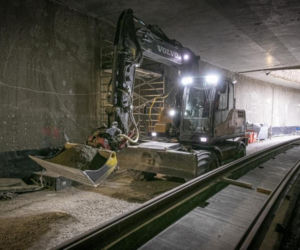 Tunel tramwajowy już połączony z Dworcem Zachodnim
