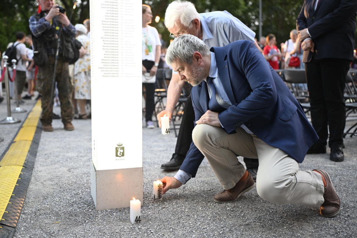 Uroczystości ku czci ofiar Rzezi Woli na Cmentarzu Powstańców Warszawy