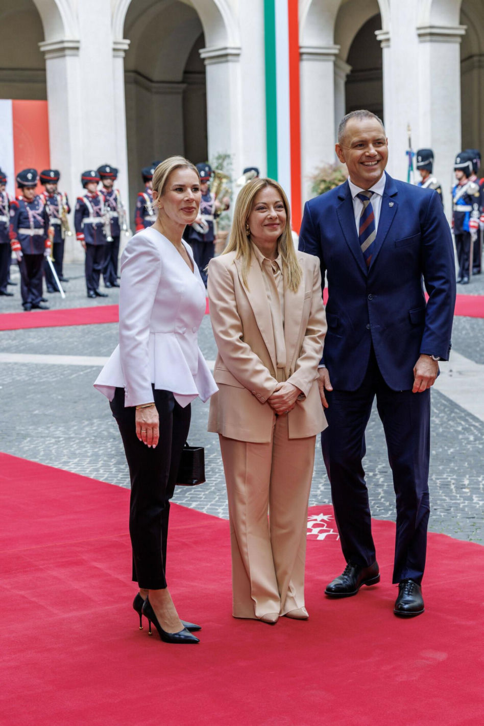 Marta Nawrocka we Włoszech