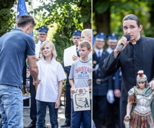 Strażacy odc. 3. Krzysiek Konarski (Eryk Zieliński), ksiądz (Sebastian Ryś)