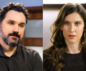 Barwy szczęścia odc. 2068. Regina (Kamila Kamińska), Piotr Walawski (Piotr Jankowski)