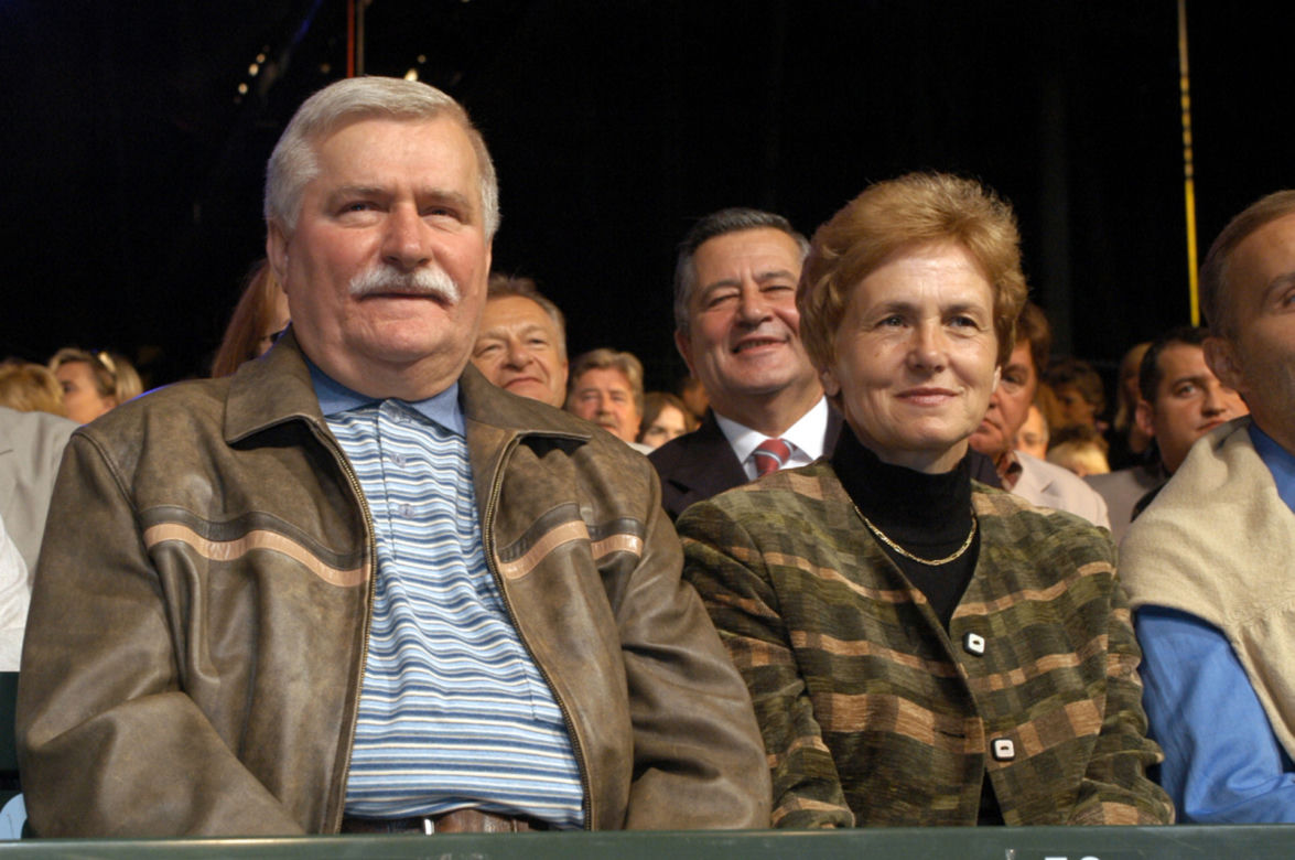Lech Wałęsa z żoną Danutą Wałęsą