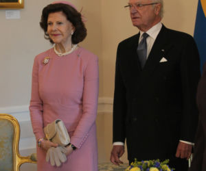 Wizyta szwedzkiej pary królewskiej w Polsce. Powitanie w Pałacu Prezydenckim