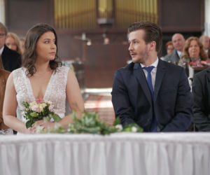 Pierwsza miłość odc. 2708. Kalina (Magdalena Wieczorek), Witek (Henryk Simon)