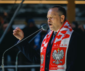 Karol Nawrocki wziął udział w Patriotycznej Pielgrzymce Kibiców na Jasnej Górze