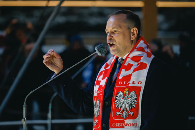 Karol Nawrocki wziął udział w Patriotycznej Pielgrzymce Kibiców na Jasnej Górze