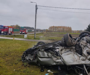 Wypadek w Gocławiu w powiecie garwolińskim