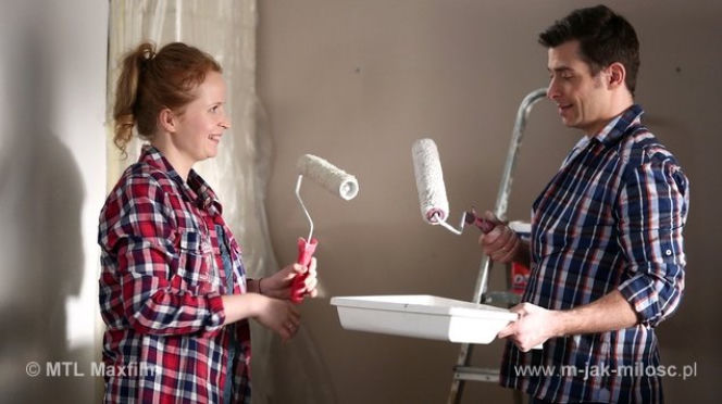 M jak miłość odc. 1145. Ewa (Dominika Kluźniak), Marek (Kacper Kuszewski)