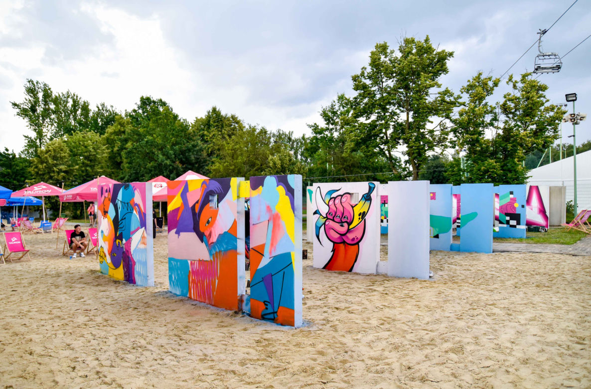 Tak wygląda sztuczna plaża przy Stadionie Śląskim. Rozkręcaliśmy tam imprezę w ramach Eska Summer City