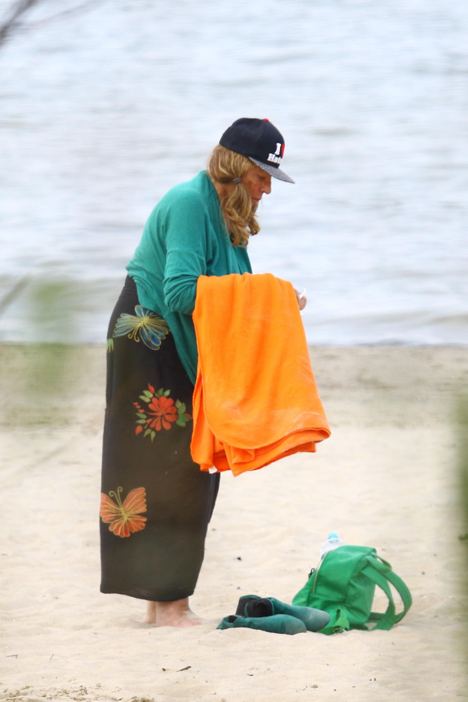 Agnieszka Fitkau-Perepeczko na plaży w Sopocie