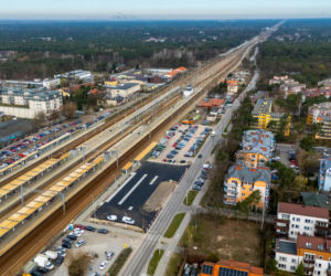 Budowa tymczasowej pętli autobusowej przy dworcu kolejowym w Otwocku
